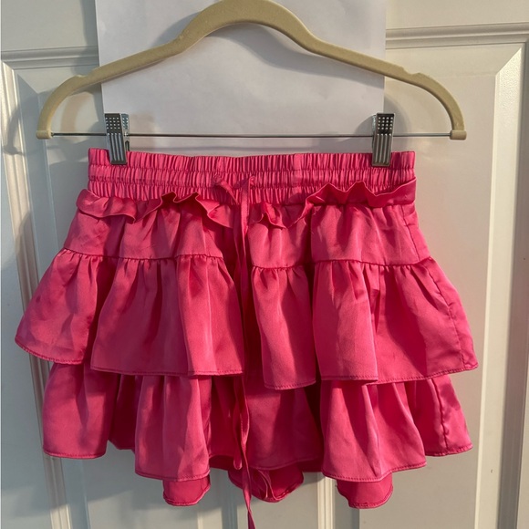 Pink Mini Ruffle Skirt - Picture 2 of 4